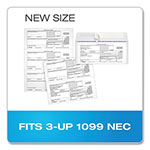 TOPS 1099 Double Window Envelope, Commercial Flap, Self-Adhesive Closure, 3.75 x 8.75, White, 24/Pack view 4