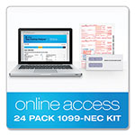 TOPS Five-Part 1099-NEC Online Tax Kit, 8.5 x 11, 3/Page, 24/Pack view 3