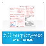 TOPS W-2 Tax Forms, Six-Part Carbonless, 5.5 x 8.5, 2/Page, (50) W-2s and (1) W-3 view 4