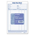 TOPS Daily Time and Job Sheets, 8.5 x 5.5, 1/Page, 200 Forms/Pad, 2 Pads/Pack view 1