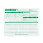TOPS Employee's Record File Folder, Straight Tabs, Letter Size, Index Stock, Green, 20/Pack orginal image
