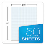TOPS Quadrille Pads, Quadrille Rule (5 sq/in), 50 White 8.5 x 11 Sheets view 4