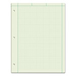 TOPS Engineering Computation Pads, Cross-Section Quadrille Rule (5 sq/in, 1 sq/in), Green Cover, 100 Green-Tint 8.5 x 11 Sheets orginal image