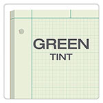 TOPS Engineering Computation Pads, Cross-Section Quadrille Rule (5 sq/in, 1 sq/in), Green Cover, 200 Green-Tint 8.5 x 11 Sheets view 5