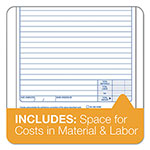 TOPS Snap-Off Job Work Order Form, Three-Part Carbonless, 5.66 x 8.63, 1/Page, 50 Forms view 4