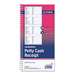 TOPS Petty Cash Receipt Book, Two-Part Carbonless, 5.5 x 11, 4/Page, 200 Forms view 1