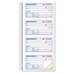TOPS Money/Rent Receipt Spiral Book, Two-Part Carbonless, 2.75 x 4.75, 4/Page, 200 Forms orginal image