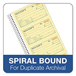 TOPS Money/Rent Receipt Spiral Book, Two-Part Carbonless, 2.75 x 4.75, 4/Page, 200 Forms view 5