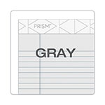 TOPS Prism + Colored Writing Pads, Narrow Rule, 50 Pastel Gray 5 x 8 Sheets, 12/Pack view 2