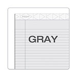 TOPS Prism + Colored Writing Pads, Wide/Legal Rule, 50 Pastel Gray 8.5 x 11.75 Sheets, 12/Pack view 4