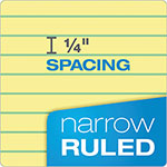 TOPS Double Docket Ruled Pads, Narrow Rule, 100 Canary-Yellow 8.5 x 11.75 Sheets, 6/Pack view 4