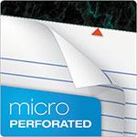 TOPS Docket Ruled Perforated Pads, Wide/Legal Rule, 50 White 8.5 x 11.75 Sheets, 6/Pack view 1