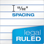 TOPS Docket Ruled Perforated Pads, Wide/Legal Rule, 50 White 8.5 x 11.75 Sheets, 6/Pack view 4
