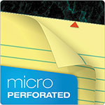 TOPS Docket Ruled Perforated Pads, Wide/Legal Rule, 8.5 x 14, Canary, 50 Sheets, 12/Pack view 1