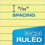 TOPS Docket Ruled Wirebound Pad with Cover, Wide/Legal Rule, Blue Cover, 70 Canary-Yellow 8.5 x 11.75 Sheets view 2