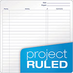 TOPS Docket Gold Project Planner, 1 Subject, Project-Management Format, Narrow Rule, Bronze Poly Cover, 8.5 x 6.75, 70 Sheets view 1
