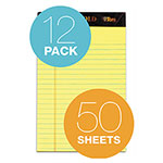 TOPS Docket Gold Ruled Perforated Pads, Narrow Rule, 50 Canary-Yellow 5 x 8 Sheets, 12/Pack view 3