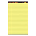 TOPS Docket Gold Ruled Perforated Pads, Wide/Legal Rule, 50 Canary-Yellow 8.5 x 14 Sheets, 12/Pack orginal image