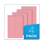 TOPS Prism Steno Pads, Gregg Rule, Pink Cover, 80 Pink 6 x 9 Sheets, 4/Pack view 3
