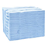 Tork Industrial Paper Wiper, 4-Ply, 12.8 x 16.5, Blue, 180/Carton view 1