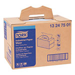 Tork Industrial Paper Wiper, 4-Ply, 12.8 x 16.5, Blue, 180/Carton view 5