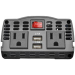 Tripp Lite 375W Car Power Inverter 2 Outlets 2-Port USB Charging AC to DC view 5