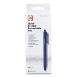 TRU RED™ Quick Dry Gel Pen, Stick, Fine 0.5 mm, Blue Ink, Blue Barrel, 24/Pack orginal image