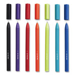 TRU RED™ Quick Dry Stick Gel Pen, Fine 0.5 mm, Assorted Ink Colors, Assorted Barrel Colors, Dozen view 4