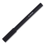 TRU RED™ Quick Dry Stick Gel Pen, Fine 0.5 mm, Black Ink, Black Barrel, Dozen view 4