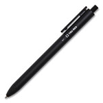 TRU RED™ Quick Dry Stick Gel Pen, Fine 0.5 mm, Black Ink, Black Barrel, Dozen view 5