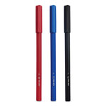 TRU RED™ Stick Ballpoint Pen, Medium 1 mm, Assorted Ink Colors, Assorted Barrel Colors, 60/Pack view 1