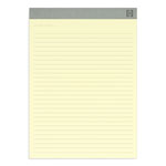 TRU RED™ Notepads, Wide/Legal Rule, Canary Sheets, 8.5 x 11.75, 50 Sheets, 12/Pack view 2