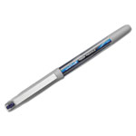 Uni-Ball VISION Needle Stick Roller Ball Pen, Fine 0.7mm, Blue Ink, Silver Barrel, Dozen view 1