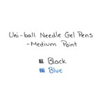 Uni-Ball Signo 207 Needle Point Retractable Gel Pen, 0.7mm, Black Ink/Barrel, Dozen view 3