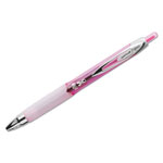 Uni-Ball Signo 207 Retractable Gel Pen, Medium 0.7mm, Black Ink, Pink Barrel, 2/Pack view 3