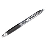 Uni-Ball Signo 207 Retractable Gel Pen, 1mm, Black Ink, Translucent Black Barrel, Dozen view 1