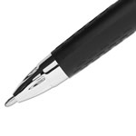 Uni-Ball Signo 207 Retractable Gel Pen, 1mm, Black Ink, Translucent Black Barrel, Dozen view 2