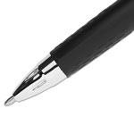 Uni-Ball Signo 207 Retractable Gel Pen, Bold 1mm, Blue Ink, Black/Blue Barrel, Dozen view 4