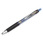 Uni-Ball 207 Signo Gel Ultra Micro Retractable Gel Pen, 0.38mm, Blue Ink, Smoke Barrel view 1