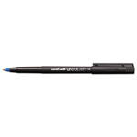 Uni-Ball ONYX Stick Roller Ball Pen, Fine 0.7mm, Blue Ink, Black Matte Barrel, 72/Pack view 2