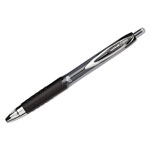 Uni-Ball Signo 207 Retractable Gel Pen, 0.7mm, Black Ink, Smoke/Black Barrel, Dozen view 1
