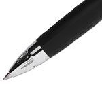 Uni-Ball Signo 207 Retractable Gel Pen, 0.7mm, Black Ink, Smoke/Black Barrel, Dozen view 2