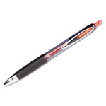 Uni-Ball Signo 207 Retractable Gel Pen, 0.7mm, Red Ink, Smoke/Black/Red, Dozen view 3