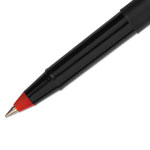 Uni-Ball ONYX Stick Roller Ball Pen, Micro 0.5mm, Red Ink, Black Matte Barrel, Dozen view 2