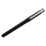 Uni-Ball Stick Roller Ball Pen, Fine 0.7mm, Black Ink, Black Matte Barrel, Dozen view 1