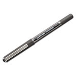 Uni-Ball VISION Stick Roller Ball Pen, Micro 0.5mm, Black Ink, Black/Gray Barrel, Dozen view 1