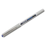 Uni-Ball VISION Stick Roller Ball Pen, Fine 0.7mm, Blue Ink, Blue/Gray Barrel, Dozen view 1