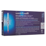 Uni-Ball VISION Stick Roller Ball Pen, Fine 0.7mm, Red Ink, Gray/Red Barrel, Dozen view 4