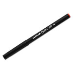Uni-Ball ONYX Stick Roller Ball Pen, Fine 0.7mm, Red Ink, Black Matte Barrel, Dozen view 1