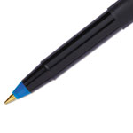 Uni-Ball ONYX Stick Roller Ball Pen, Fine 0.7mm, Blue Ink, Black Matte Barrel, Dozen view 2